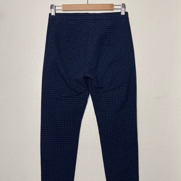 Banana Republic Devon Houndstooth Pants Woman's size 2 Navy Blue and Black - Picture 11 of 16